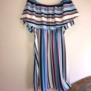 SPIRIT OF GRACE Off The Shoulder Pocket Dress